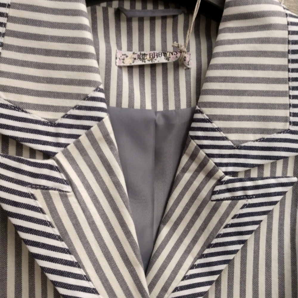 Joe Brown's Plus Size Pinstripe Blazer